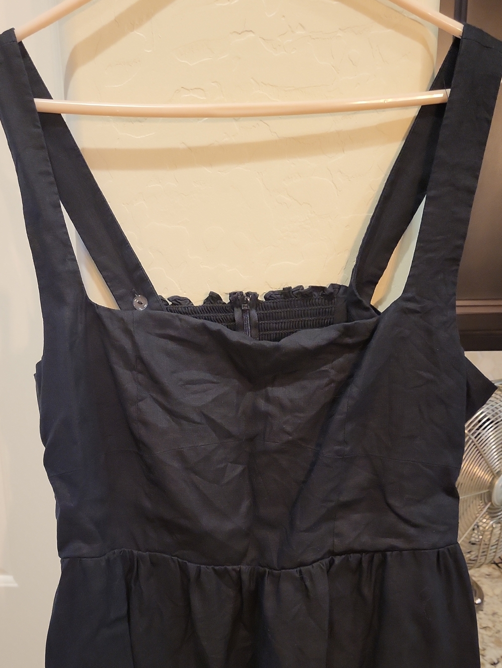 NWOT Quince Black Linen Midi Dress Size XL - Picture 2 of 6